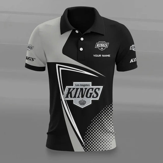 [SUPER SALE] NEW CUSTOMIZED NHL16 LAK LOS ANGELES KINGS POLO SHIRT