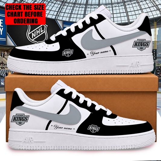 [SUPER SALE] NEW CUSTOMIZED NHL16 LAK LOS ANGELES KINGS AF1 SHOES