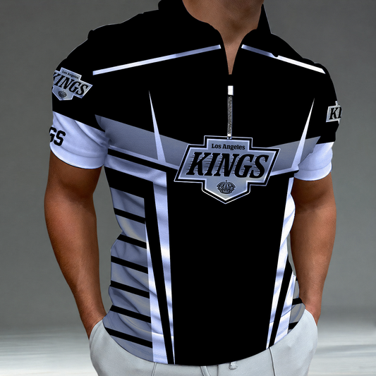 [SUPER SALE] NEW CUSTOMIZED NHL16 LAK LOS ANGELES KINGS POLO SHIRT