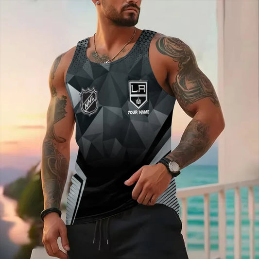 [SUPER SALE] NEW CUSTOMIZED NHL16 LAK LOS ANGELES KINGS UNISEX TANK TOP