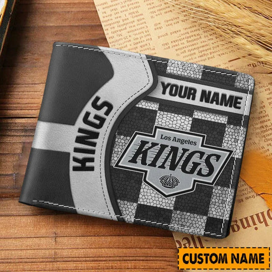 LIMITED EDITION - NEW CUSTOMIZED NHL16 LAK LOS ANGELES KINGS LEATHER WALLET