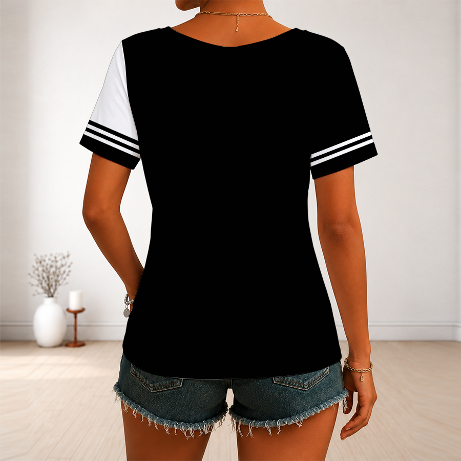 [SUPER SALE] NEW CUSTOMIZED NHL16 LAK LOS ANGELES KINGS V-NECK FEMALE SHIRT