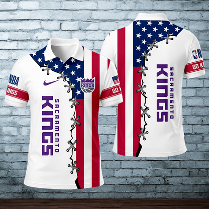 [HOT DEAL] NEW CUSTOMIZED NBA16 SKI SACRAMENTO KINGS POLO SHIRT