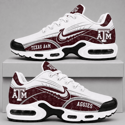 [FAN FAVORITE] NEW CUSTOMIZED NCAA FBS16 TAA TEXAS A&M AGGIES AIR MAX PLUS SNEAKERS