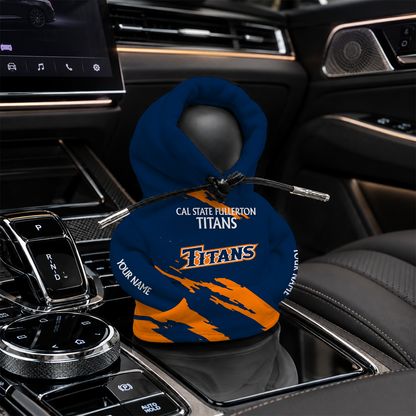 [FAN FAVORITE] NEW CUSTOMIZED NCAA CWS16 CFT CAL STATE FULLERTON TITANS AUTOMOTIVE HOODIE SHIFT KNOB COVER