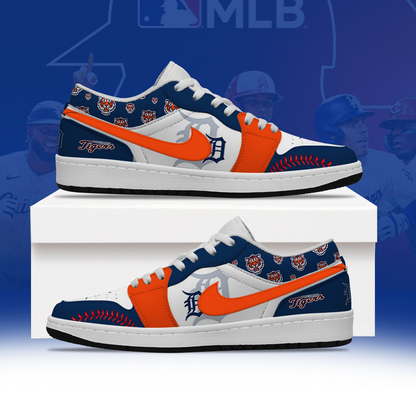 [FLASH SALE] NEW CUSTOMIZED MLB16 DTS DETROIT TIGERS AIR JORDAN LOW SHOES