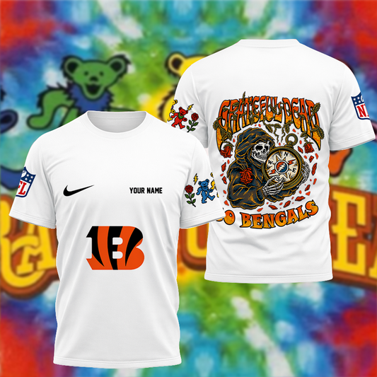 [SPECIAL OFFER] NEW CUSTOMIZED NFL16 CCB CINCINNATI BENGALS x GRATEFUL DEAD T-SHIRT, HOODIE, ZIP HOODIE