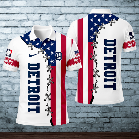 [FLASH SALE] NEW CUSTOMIZED MLB16 DTS DETROIT TIGERS POLO SHIRT