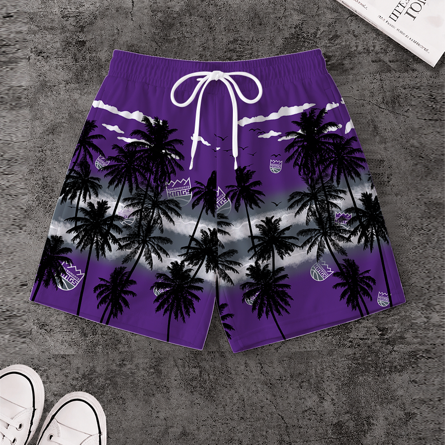 [HOT DEAL] NEW CUSTOMIZED NBA16 SKI SACRAMENTO KINGS SHORT PANTS