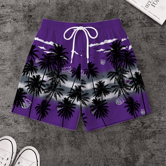 [HOT DEAL] NEW CUSTOMIZED NBA16 SKI SACRAMENTO KINGS SHORT PANTS
