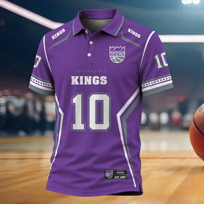 [HOT DEAL] NEW CUSTOMIZED NBA16 SKI SACRAMENTO KINGS POLO SHIRT