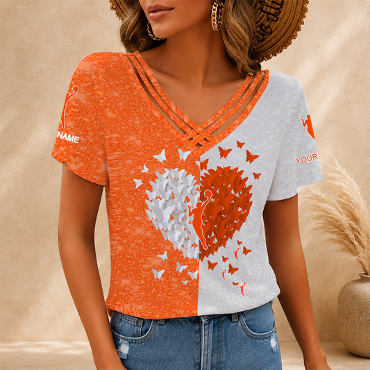 [FAN FAVORITE] NEW CUSTOMIZED WNBA16 WOMEN'S NATIONAL BASKETBALL ASSOCIATION V-NECK SHIRT