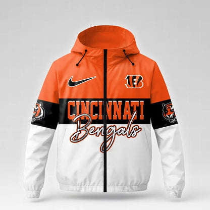 [SPECIAL OFFER] NEW CUSTOMIZED NFL16 CCB CINCINNATI BENGALS WINDBREAKER JACKET