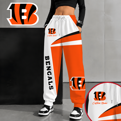 [SPECIAL OFFER] NEW CUSTOMIZED NFL16 CCB CINCINNATI BENGALS SWEATPANTS