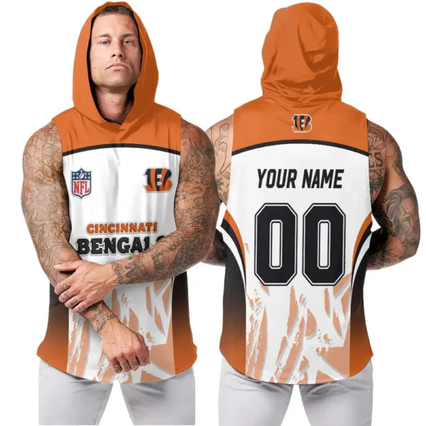 [SPECIAL OFFER] NEW CUSTOMIZED NFL16 CCB CINCINNATI BENGALS HOODED TANK TOP