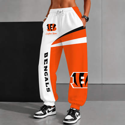 [SPECIAL OFFER] NEW CUSTOMIZED NFL16 CCB CINCINNATI BENGALS SWEATPANTS