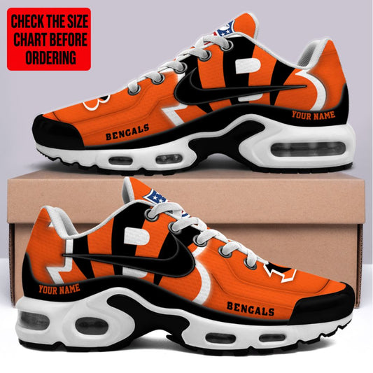 [SPECIAL OFFER] NEW CUSTOMIZED NFL16 CCB CINCINNATI BENGALS AIR MAX PLUS SNEAKERS