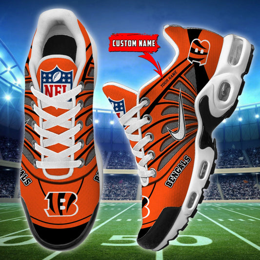 [SPECIAL OFFER] NEW CUSTOMIZED NFL16 CCB CINCINNATI BENGALS AIR MAX PLUS SNEAKERS