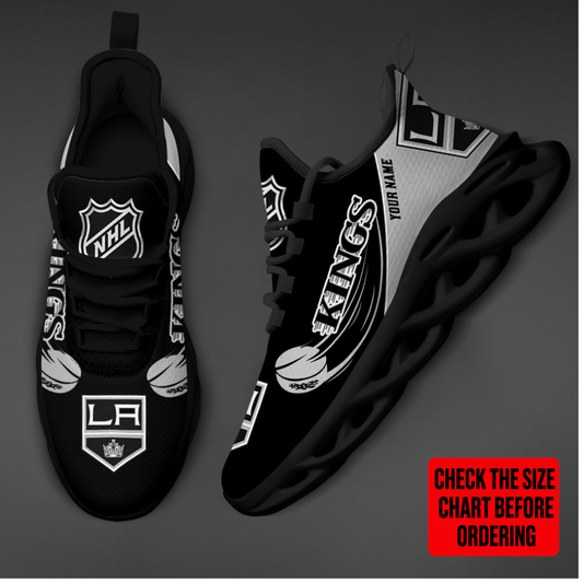 [SUPER SALE] NEW CUSTOMIZED NHL16 LAK LOS ANGELES KINGS CLUNKY SNEAKERS