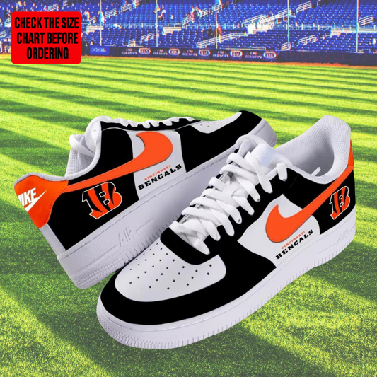 [SPECIAL OFFER] NEW CUSTOMIZED NFL16 CCB CINCINNATI BENGALS AF1 SHOES