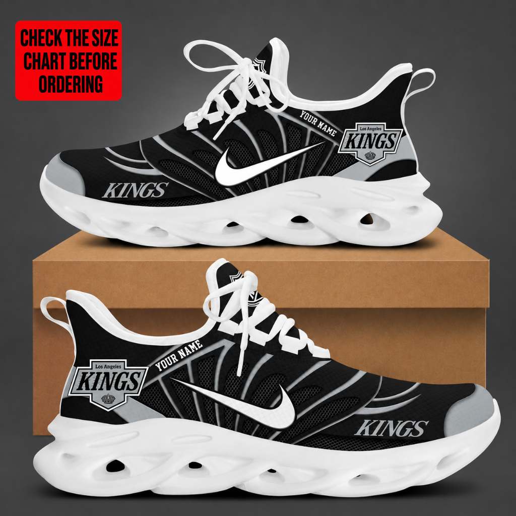[SUPER SALE] NEW CUSTOMIZED NHL16 LAK LOS ANGELES KINGS CLUNKY SNEAKERS