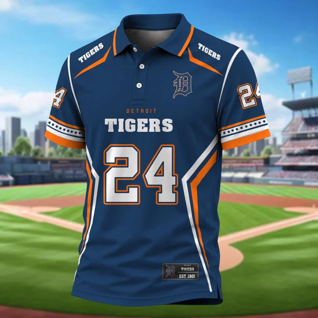 [FLASH SALE] NEW CUSTOMIZED MLB16 DTS DETROIT TIGERS POLO SHIRT
