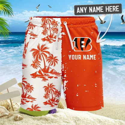 [SPECIAL OFFER] NEW CUSTOMIZED NFL16 CCB CINCINNATI BENGALS UNISEX HAWAIIAN SHIRT & SHORTS SET