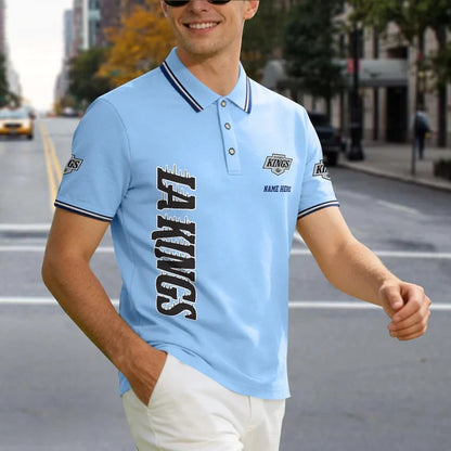 [SUPER SALE] NEW CUSTOMIZED NHL16 LAK LOS ANGELES KINGS POLO SHIRT