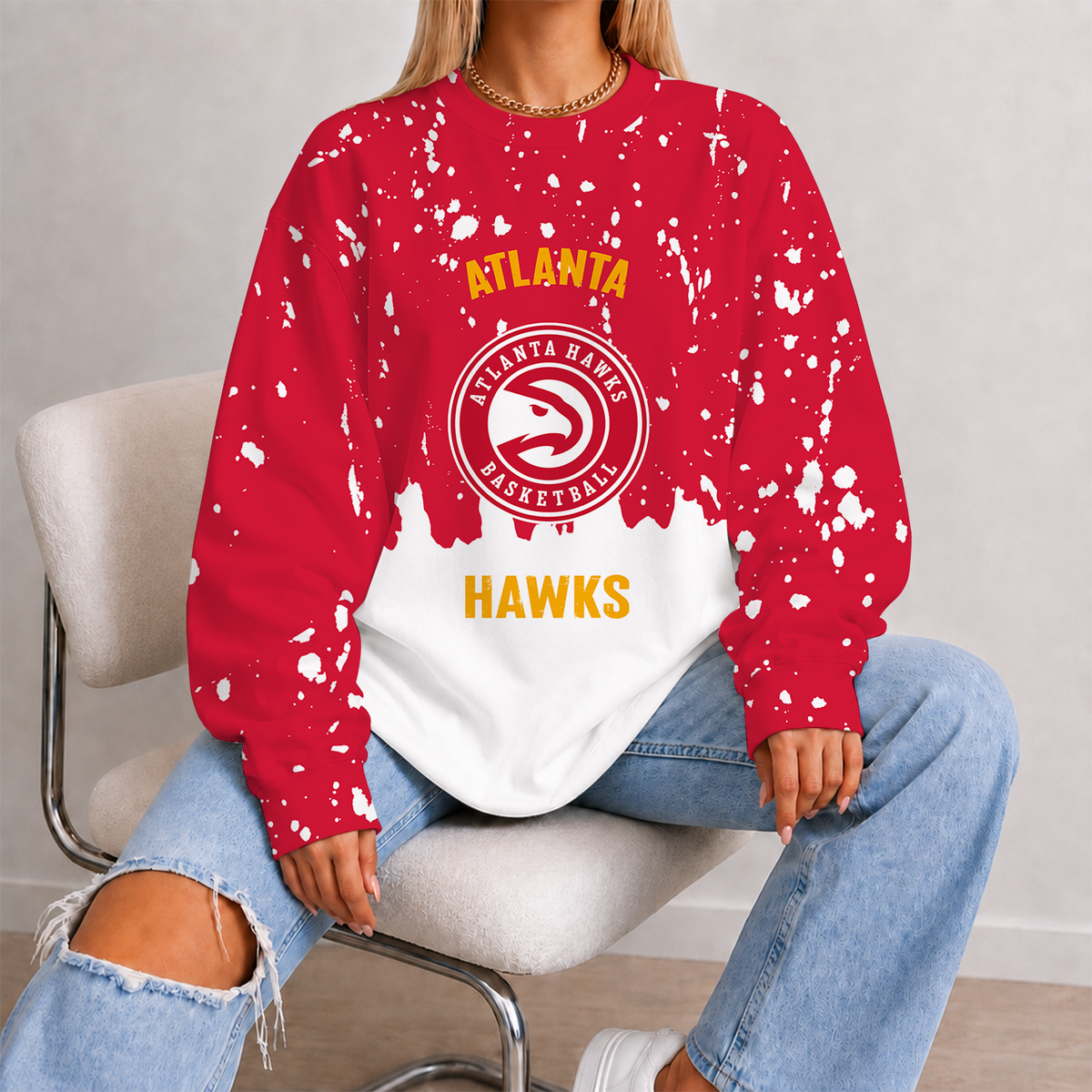 [HOT DEAL] NEW CUSTOMIZED NBA17 AHA ATLANTA HAWKS UNISEX SWEATSHIRT