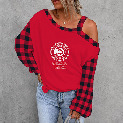 [HOT DEAL] NEW CUSTOMIZED NBA17 AHA ATLANTA HAWKS DROP SHOULDER SWEATSHIRT