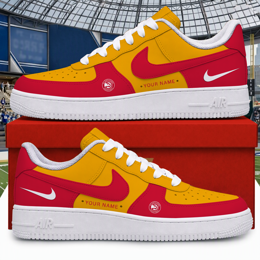 [HOT DEAL] NEW CUSTOMIZED NBA17 AHA ATLANTA HAWKS AF1 SHOES