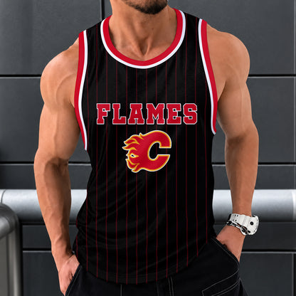 [SUPER SALE] NEW CUSTOMIZED NHL17 CGF CALGARY FLAMES UNISEX TANK TOP