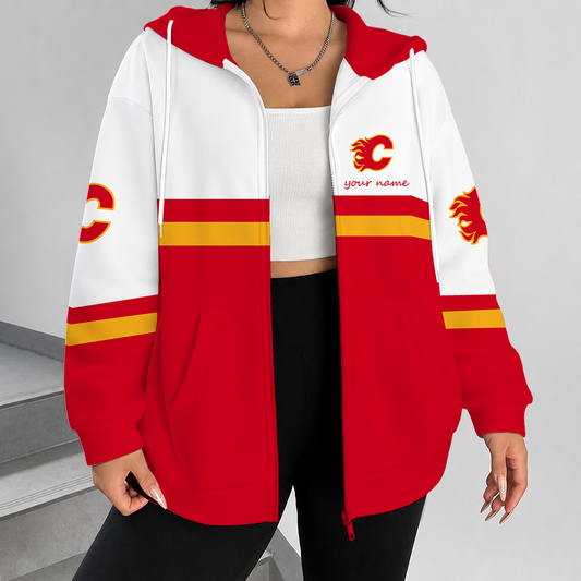 [SUPER SALE] NEW CUSTOMIZED NHL17 CGF CALGARY FLAMES T-SHIRT, HOODIE, ZIP HOODIE