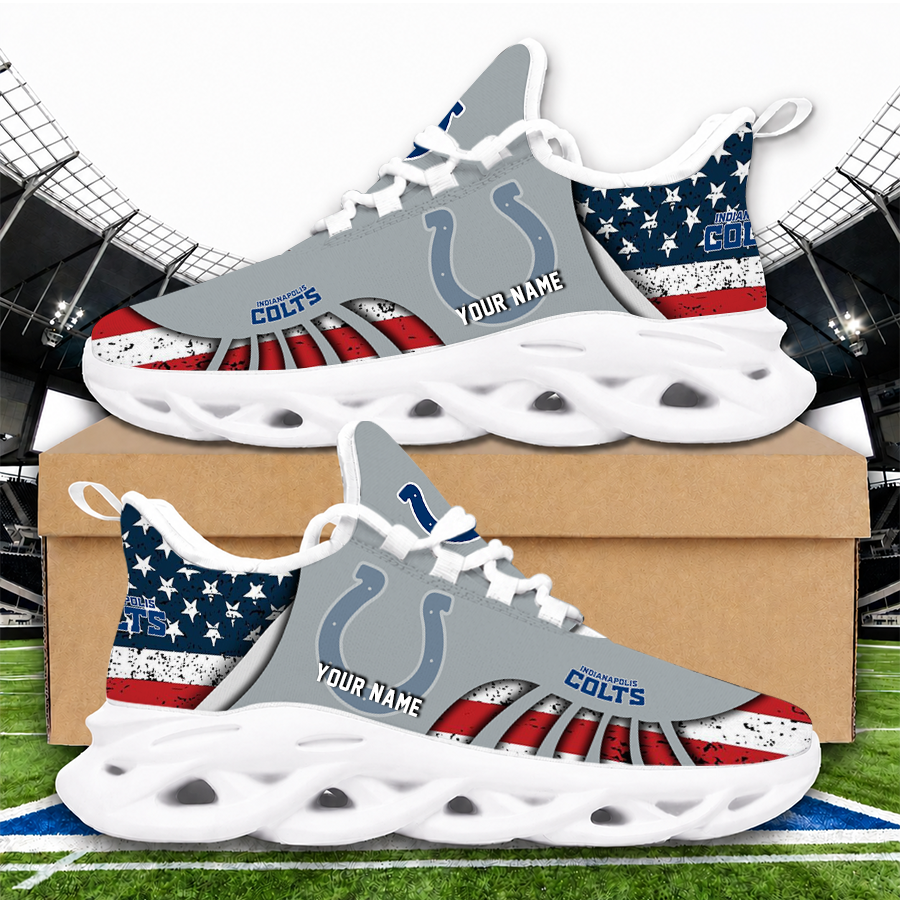 [SPECIAL OFFER] NEW CUSTOMIZED NFL17 IDC INDIANAPOLIS COLTS UNISEX CLUNKY SNEAKERS