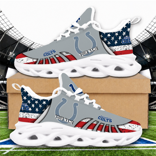 [SPECIAL OFFER] NEW CUSTOMIZED NFL17 IDC INDIANAPOLIS COLTS UNISEX CLUNKY SNEAKERS
