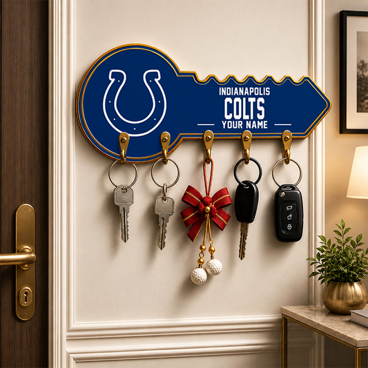 [SPECIAL OFFER] NEW CUSTOMIZED NFL17 IDC INDIANAPOLIS COLTS WALL KEY HOLDER FOR HOME