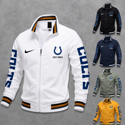 [SPECIAL OFFER] NEW CUSTOMIZED NFL17 IDC INDIANAPOLIS COLTS MEN'S CASUAL JACKET