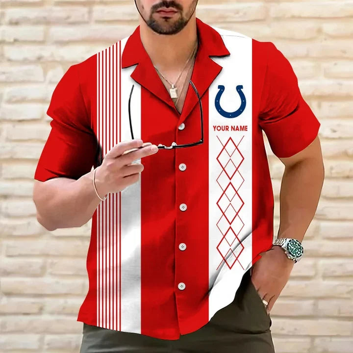 [SPECIAL OFFER] NEW CUSTOMIZED NFL17 IDC INDIANAPOLIS COLTS HAWAIIAN SHIRT