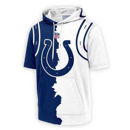 [SPECIAL OFFER] NEW CUSTOMIZED NFL17 IDC INDIANAPOLIS COLTS SHORT SLEEVE HOODIE T-SHIRT