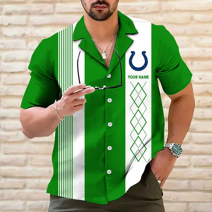 [SPECIAL OFFER] NEW CUSTOMIZED NFL17 IDC INDIANAPOLIS COLTS HAWAIIAN SHIRT