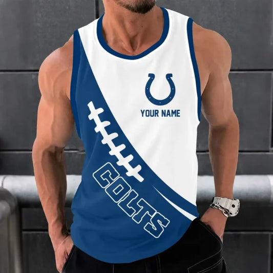 [SPECIAL OFFER] NEW CUSTOMIZED NFL17 IDC INDIANAPOLIS COLTS UNISEX TANK TOP