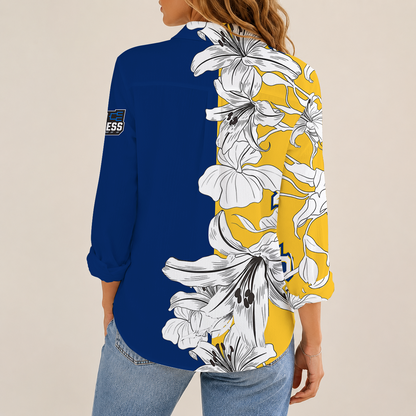 [FAN FAVORITE] NEW CUSTOMIZED NCAA MAM17 MGE MARQUETTE GOLDEN EAGLES STRAPPY WOMEN CASUAL SHIRT