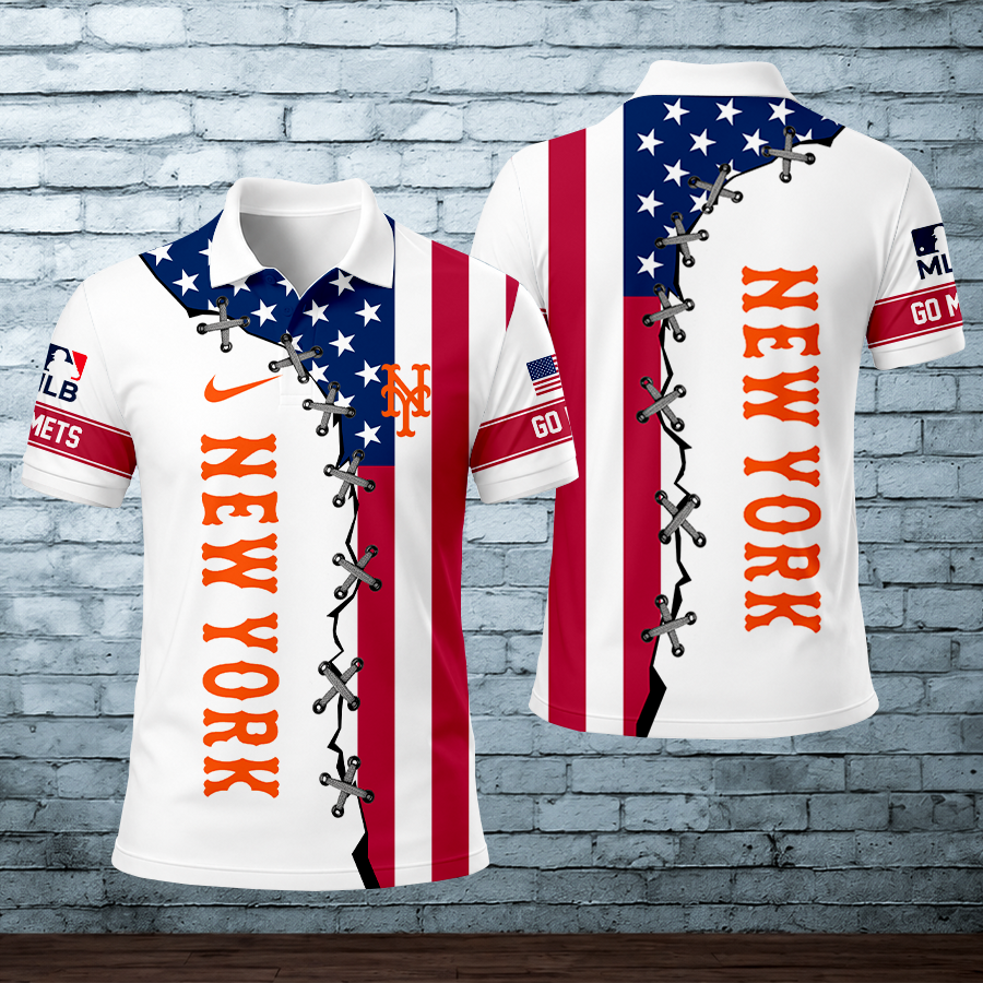 [FLASH SALE] NEW CUSTOMIZED MLB17 NYM NEW YORK METS POLO SHIRT