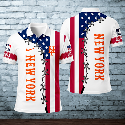[FLASH SALE] NEW CUSTOMIZED MLB17 NYM NEW YORK METS POLO SHIRT