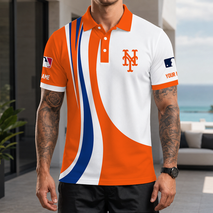 [FLASH SALE] NEW CUSTOMIZED MLB17 NYM NEW YORK METS POLO SHIRT