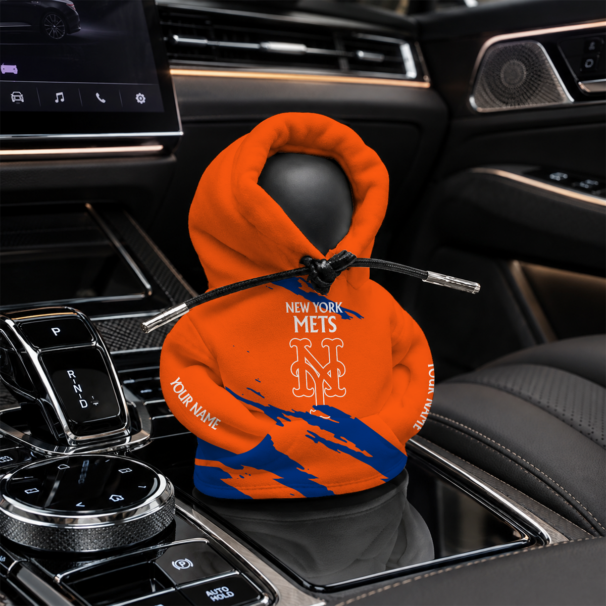 [FLASH SALE] NEW CUSTOMIZED MLB17 NYM NEW YORK METS AUTOMOTIVE HOODIE SHIFT KNOB COVER