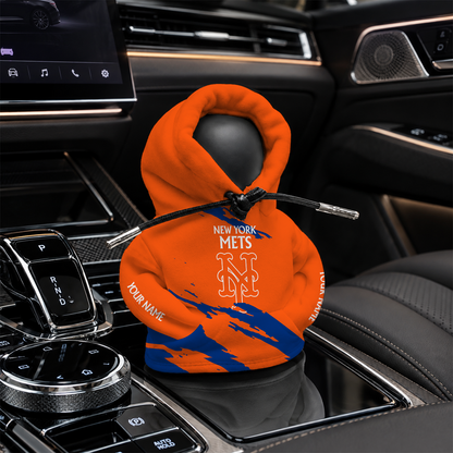 [FLASH SALE] NEW CUSTOMIZED MLB17 NYM NEW YORK METS AUTOMOTIVE HOODIE SHIFT KNOB COVER