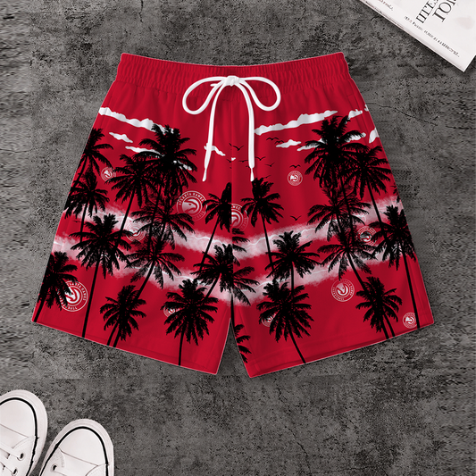 [HOT DEAL] NEW CUSTOMIZED NBA17 AHA ATLANTA HAWKS SHORT PANTS