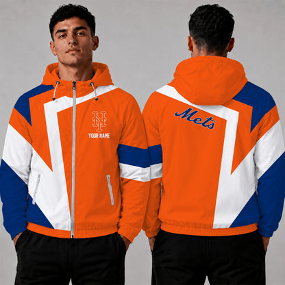 [FLASH SALE] NEW CUSTOMIZED MLB17 NYM NEW YORK METS WINDBREAKER JACKET