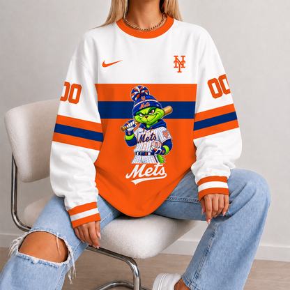 [FLASH SALE] NEW CUSTOMIZED MLB17 NYM NEW YORK METS UNISEX SWEATSHIRT
